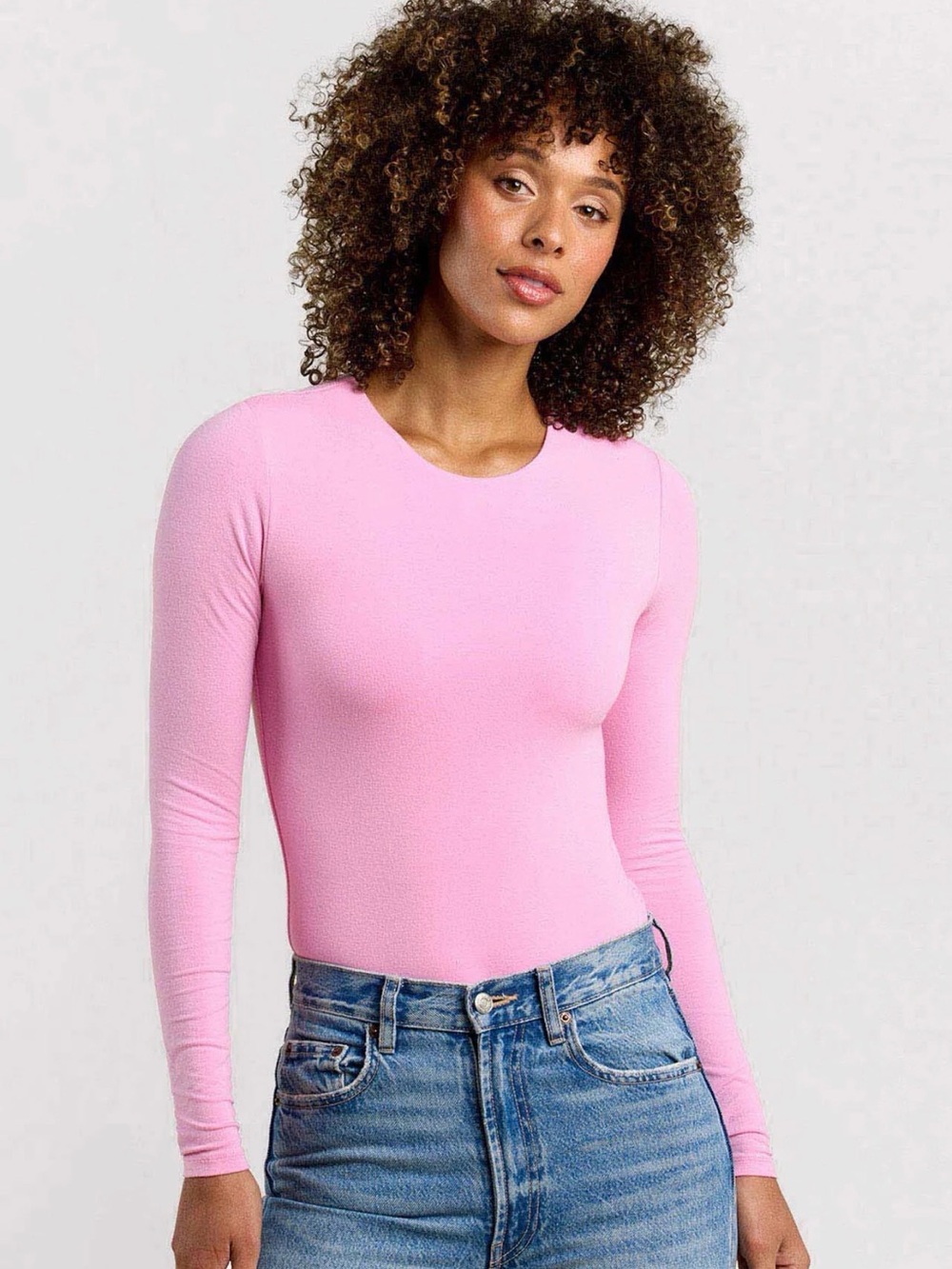 NUUDS | Long Sleeve Cotton Jersey Crew Bodysuit NWT!